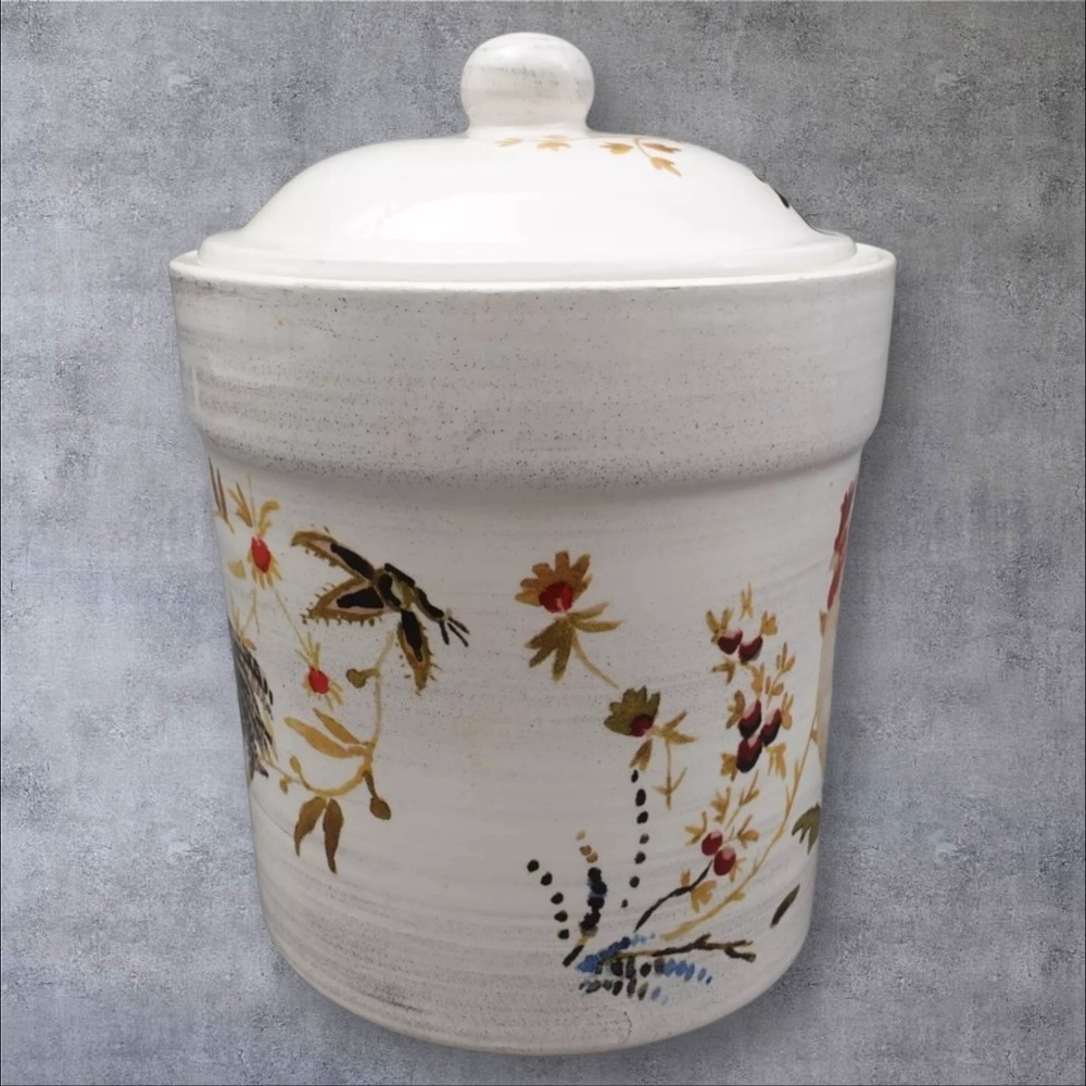 Williams Sonoma Italy Rooster Francais 2008 By Marc Lacaze Small Canister 7 3/4" - Picture 5 of 13
